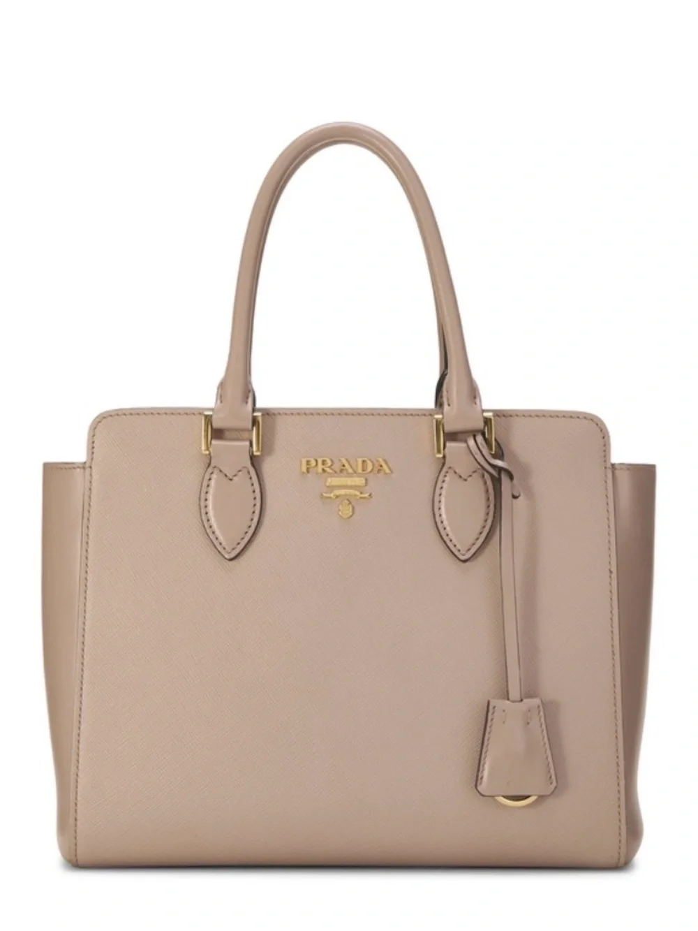 Prada Saffiano Leather Handbag in Cipria Gold Hardware (COMES WITH AUTH CARDS)